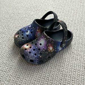 Kids’ galaxy crocs